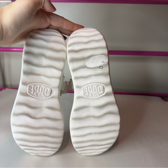 Hey Dude White Collins Mono Sport Sandals Sz 7 Womens - Picture 5 of 7